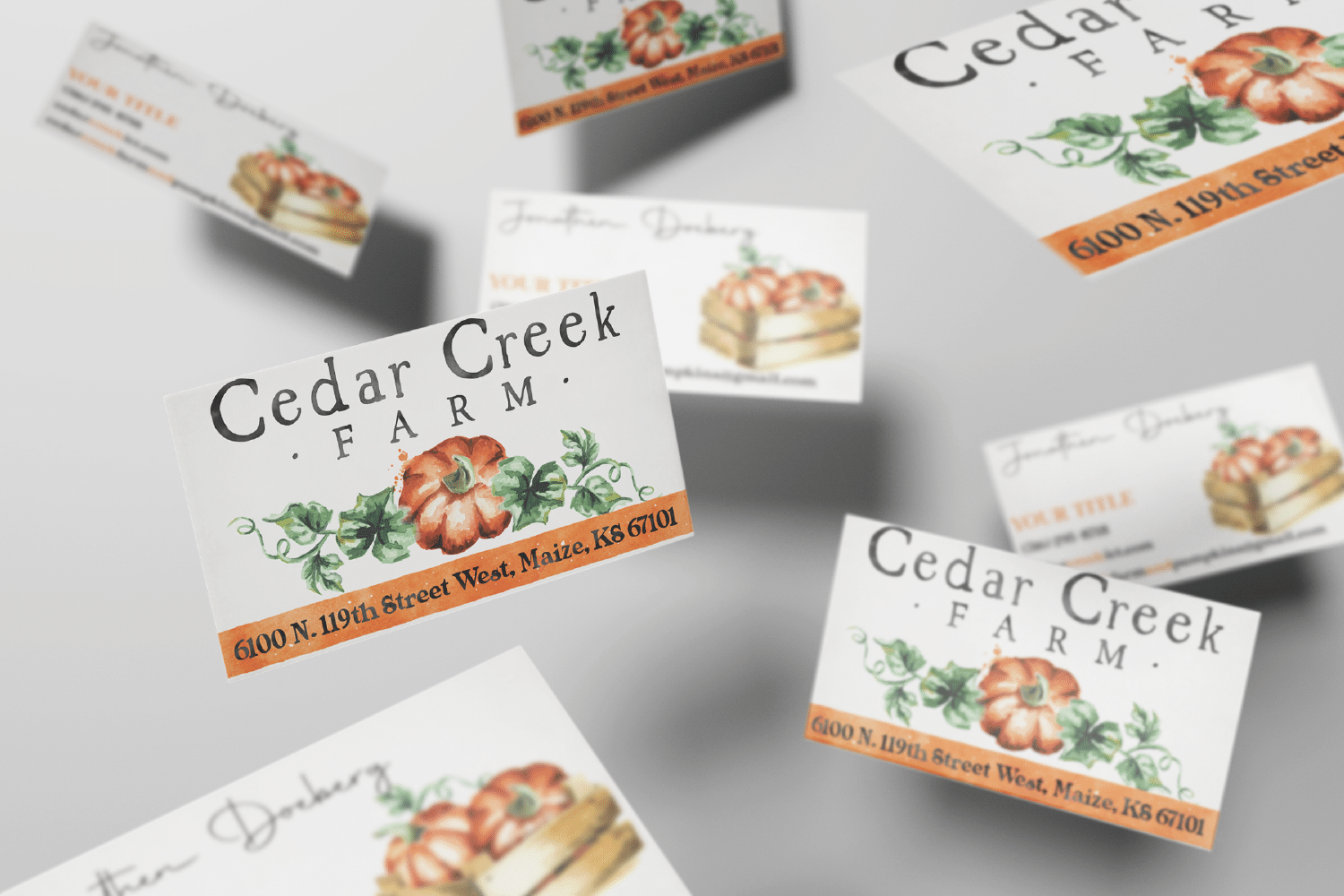 Cedar Creek business cards